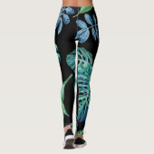 Monstera Philodendron House Pflanze Leggings (Rückseite)