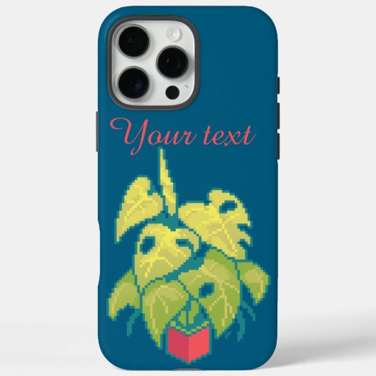 Monstera, pixel art Case-Mate iPhone hülle (Rückseite)