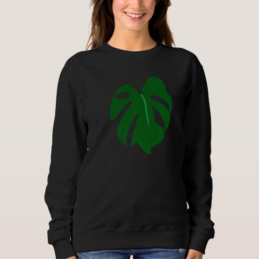 Monstera Plant Sweatshirt (Vorderseite)