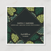 Monstera Quadratische Visitenkarte (Vorderseite)