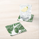 Monstera Rechteckiger Pappuntersetzer (Vor Ort)