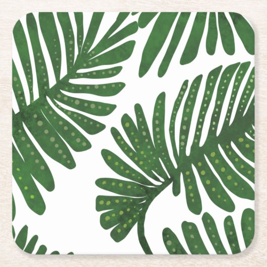 Monstera Rechteckiger Pappuntersetzer (Vorderseite)