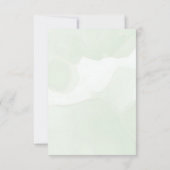 Monstera Registry Insert Card Tropical Greenery Dankeskarte (Rückseite)