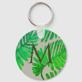 Monstera Schlüsselanhänger (Vorderseite)