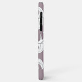 Monstera Schwarz-weiße botanische Hochzeit Case-Mate iPhone Hülle (Hinten/Links)