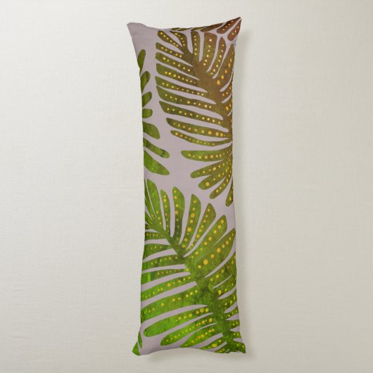 Monstera Seitenschläferkissen (Rückseite (Vertikal))