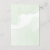 Monstera Shower Insert Card Tropical Greenery Pale Dankeskarte (Rückseite)