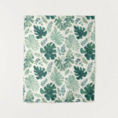 Monstera-Stimmung - tropische Leaf-Muster-Tapeten Wandteppich (Vorderseite)