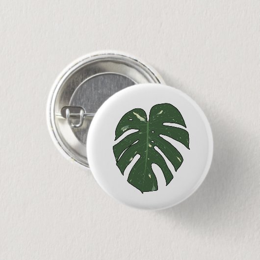 Monstera Thai Constellation Button (Vorne & Hinten)