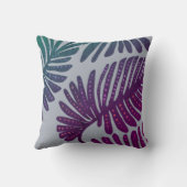 Monstera Throw Pillow Kissen (Rückseite)