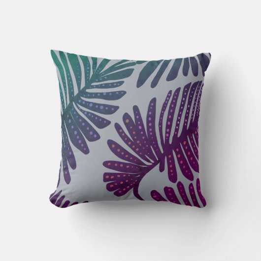 Monstera Throw Pillow Kissen (Vorderseite)