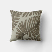 Monstera Throw Pillow Kissen (Rückseite)