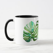 Monstera TrioWatercolor verlässt Schale Tasse (Links)