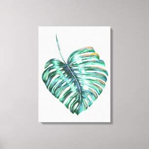 Monstera Tropenblätterpalme Leinwanddruck