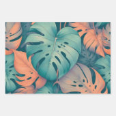 Monstera Tropical Green Palm Blätter Sommer (Vorderseite 3)