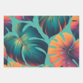 Monstera Tropical Green Palm Blätter Sommer (Vorderseite 2)