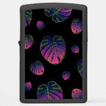 Monstera Tropical Leaf Illustration Muster