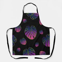 Monstera Tropical Leaf Illustration Muster Schürze