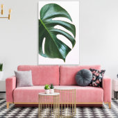 Monstera Tropical Leaf Leinwanddruck (Insitu (Wohnzimmer))