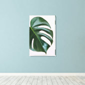 Monstera Tropical Leaf Leinwanddruck (Insitu (Holzboden))