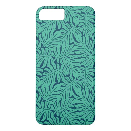 Monstera Tropical Leaf Muster Case-Mate iPhone Hülle (Rückseite)