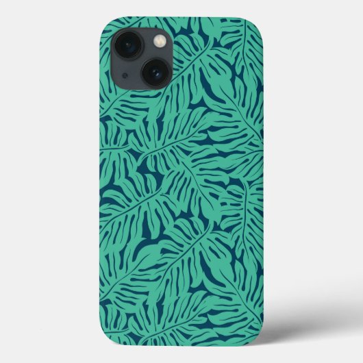 Monstera Tropical Leaf Pattern Case-Mate iPhone Hülle (Rückseite)