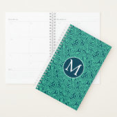 Monstera Tropical Leaf Pattern | Monogramm Planer (Anzeige)
