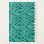 Monstera Tropical Leaf Pattern | Monogramm Planer (Rückseite)