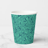Monstera Tropical Leaf Pattern Pappbecher (Vorderseite)