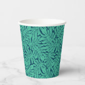 Monstera Tropical Leaf Pattern Pappbecher (Vorderseite)