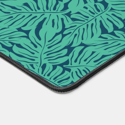Monstera Tropical Leaf Pattern Schreibtischunterlage (Ecke)