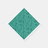 Monstera Tropical Leaf Pattern Serviette (Ecke)