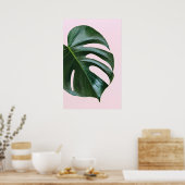 Monstera Tropical Leaf Poster (Küche)