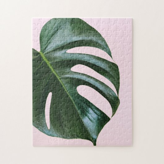 Monstera Tropical Leaf Puzzle (Vertikal)