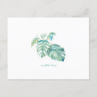 Monstera Tropical Watercolor Blätter