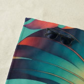 Monstera Tropical Watercolor Blätter Strandtuch (Beispiel)