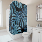 Monstera tropische Pflanze / Hauspflanzendesign Duschvorhang (Beispiel)
