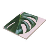 Monstera tropisches Blatt Fliese (Seite)