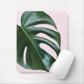 Monstera tropisches Blatt Mousepad (Mit Mouse)