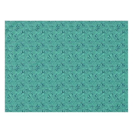 Monstera tropisches Blatt-Muster Tischdecke (Vorderseite (Horizontal))