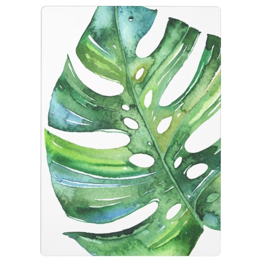 Monstera tropisches Blattklemmbrett - Klemmbrett (Rückseite)