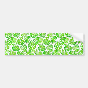 Monstera verlasse Aquarell Autoaufkleber