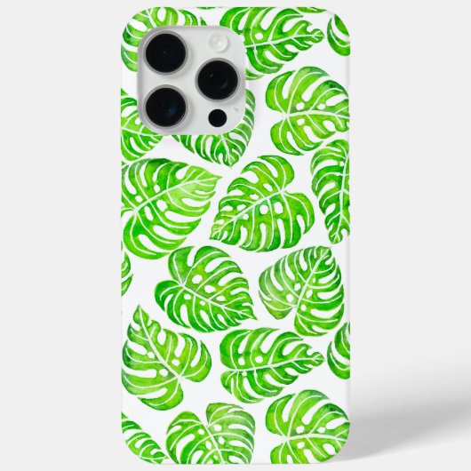 Monstera verlasse Aquarell Case-Mate iPhone Hülle (Rückseite)