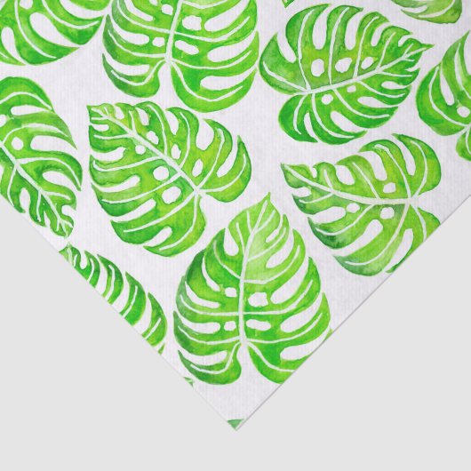 Monstera verlasse Aquarell Seidenpapier (Ausschnitt)