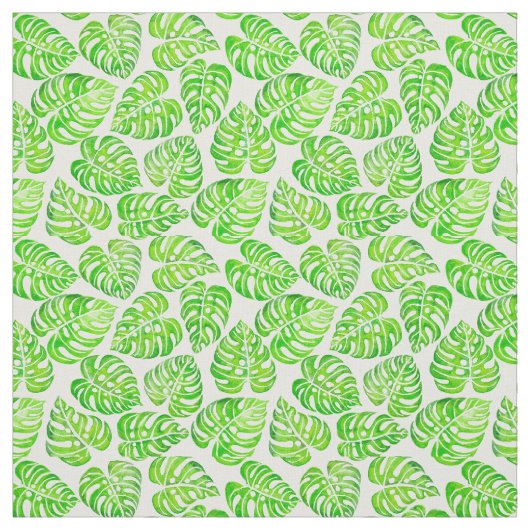 Monstera verlasse Aquarell Stoff (Muster)