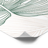 Monstera verlasse ein nahtloses Muster. tropisches Poster (Ecke)