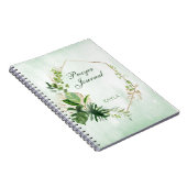 Monstera Verlasse Gold Frame Name Prayer Journal Notizblock (Rechte Seite)