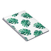 Monstera verlasse. Muster tropischer Illustratione Notizblock (Rechte Seite)