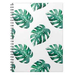 Monstera verlasse. Muster tropischer Illustratione Notizblock