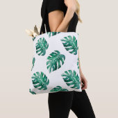 Monstera verlasse. Muster tropischer Illustratione Tasche (Von Nahem)